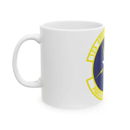 123d Communications Squadron (U.S. Air Force) White Coffee Mug - Go Mug Yourself