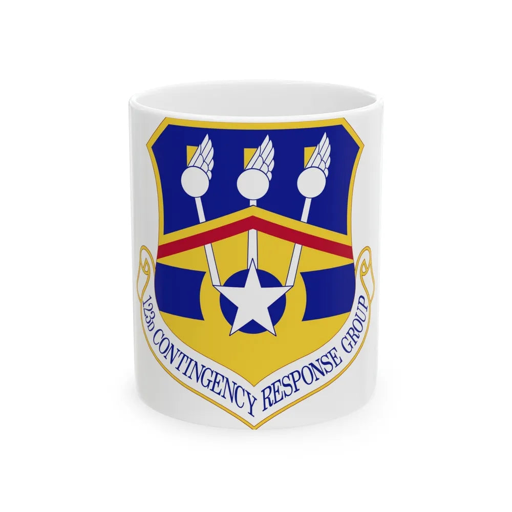 123d Contingency Response Group (U.S. Air Force) White Coffee Mug-11oz-Go Mug Yourself