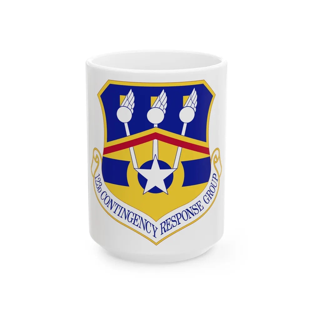 123d Contingency Response Group (U.S. Air Force) White Coffee Mug-15oz-Go Mug Yourself