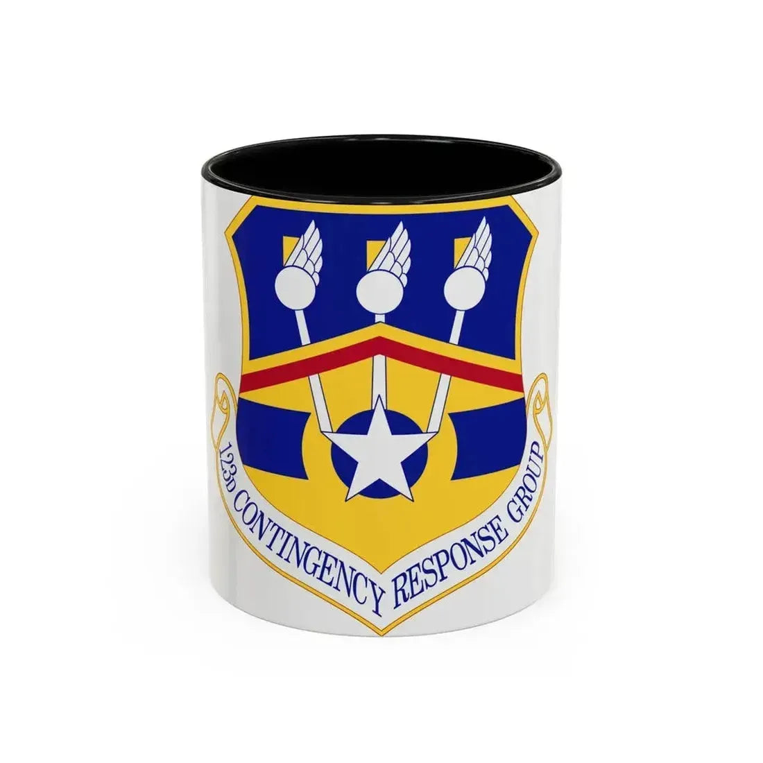 123d Contingency Response Group (U.S. Air Force) Accent Coffee Mug 11oz Black - Go Mug Yourself