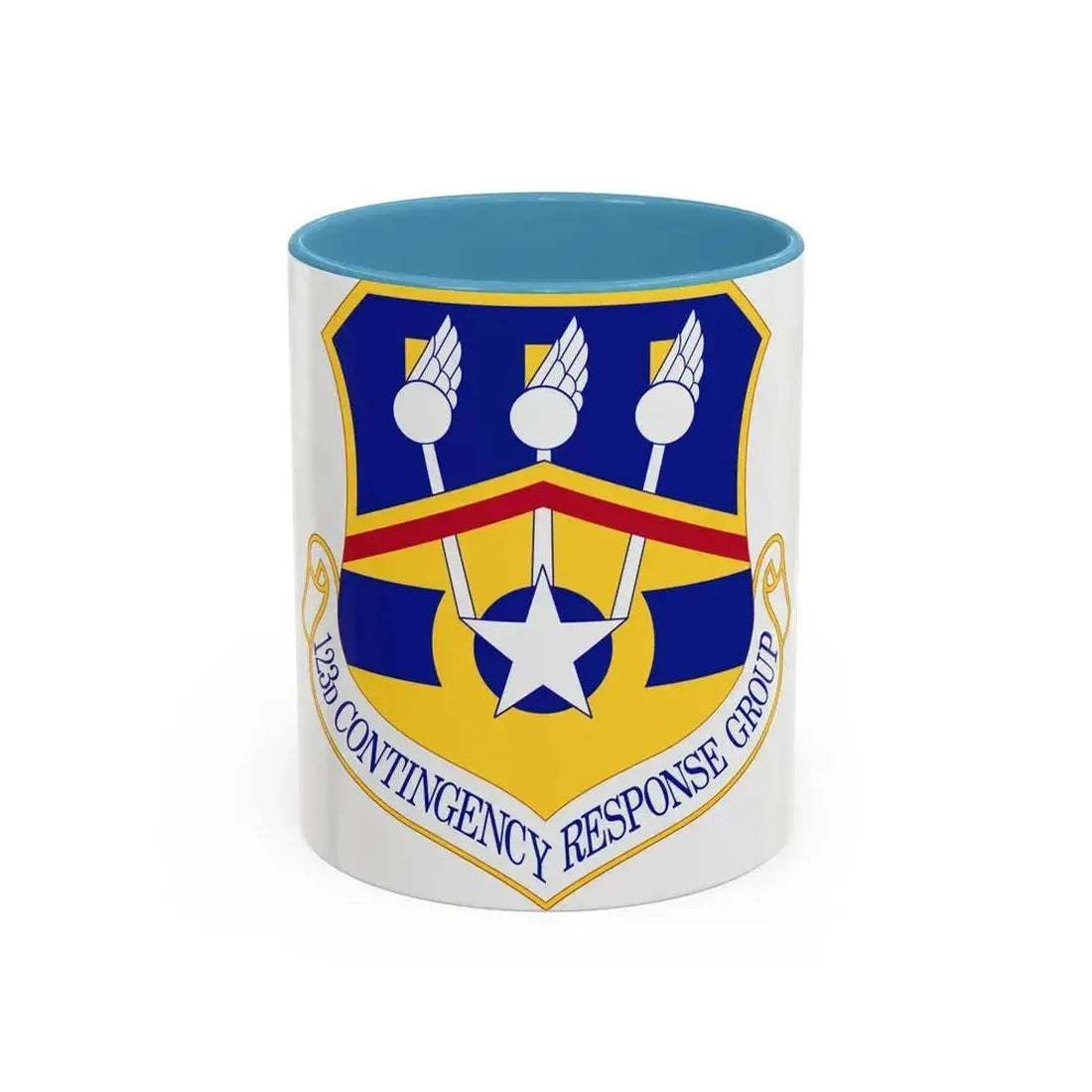123d Contingency Response Group (U.S. Air Force) Accent Coffee Mug 11oz Light Blue - Go Mug Yourself