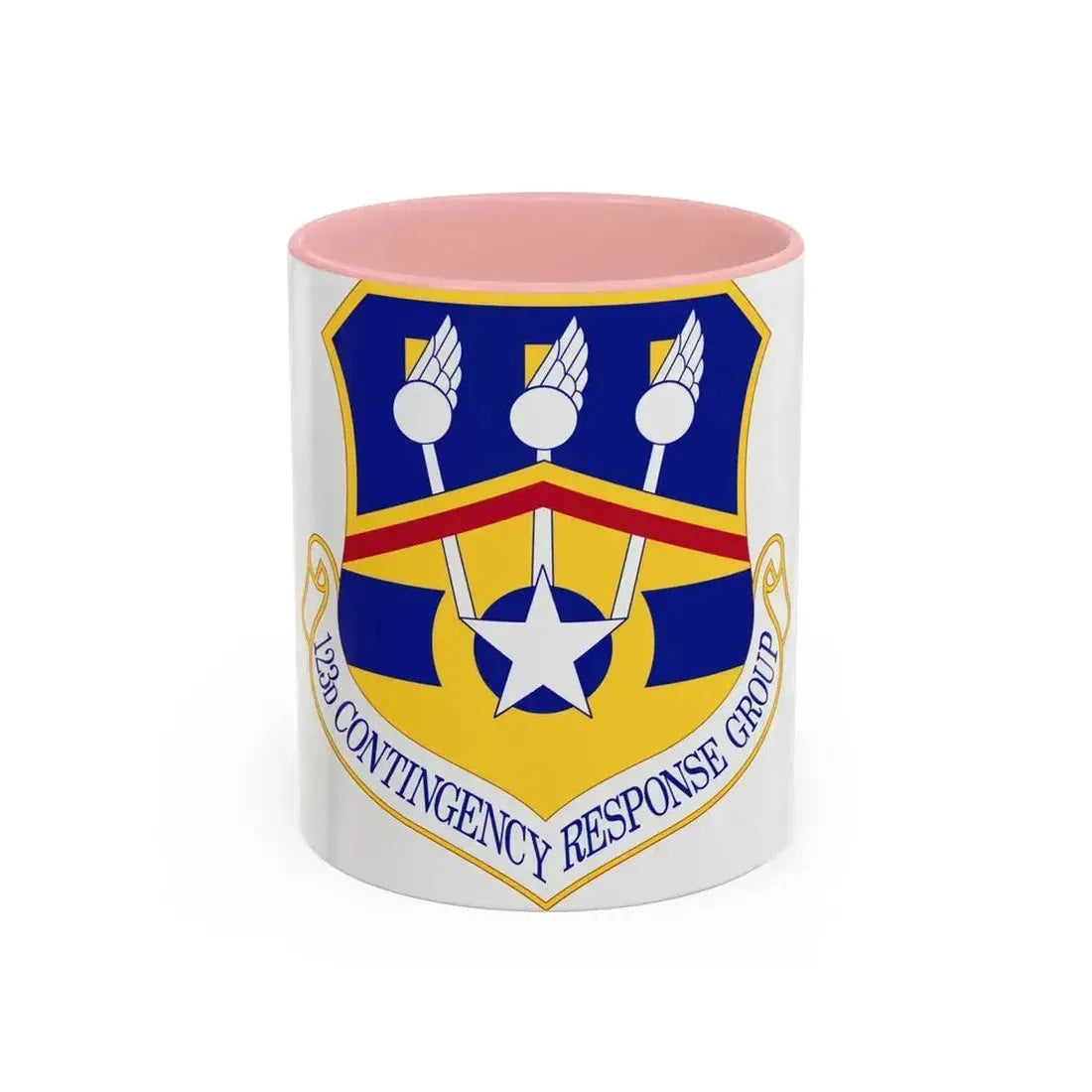 123d Contingency Response Group (U.S. Air Force) Accent Coffee Mug 11oz Pink - Go Mug Yourself