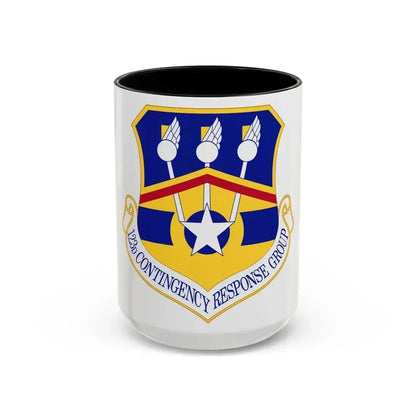 123d Contingency Response Group (U.S. Air Force) Accent Coffee Mug 15oz Black - Go Mug Yourself