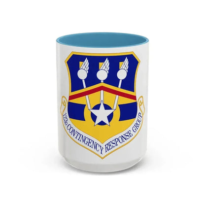 123d Contingency Response Group (U.S. Air Force) Accent Coffee Mug 15oz Light Blue - Go Mug Yourself