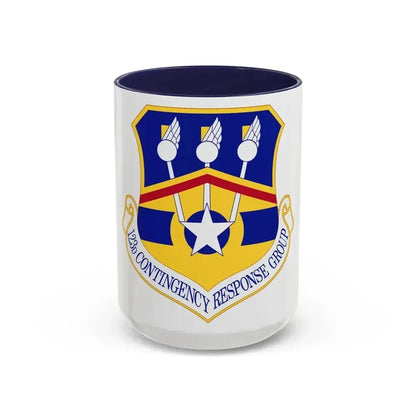 123d Contingency Response Group (U.S. Air Force) Accent Coffee Mug 15oz Navy - Go Mug Yourself