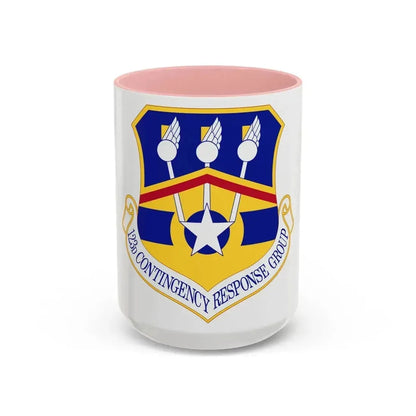 123d Contingency Response Group (U.S. Air Force) Accent Coffee Mug 15oz Pink - Go Mug Yourself