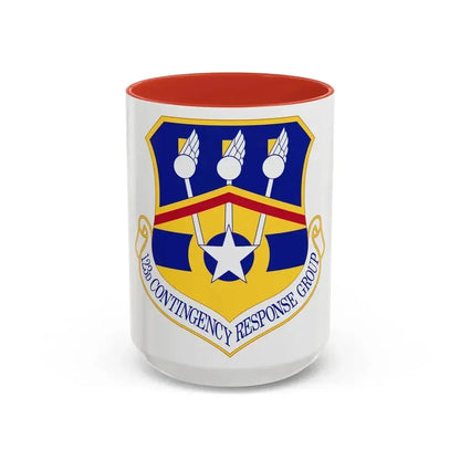 123d Contingency Response Group (U.S. Air Force) Accent Coffee Mug 15oz Red - Go Mug Yourself