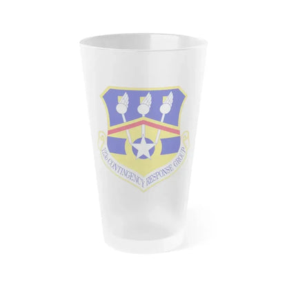 123d Contingency Response Group (U.S. Air Force) Frosted Pint Glass 16oz 16oz Frosted - Go Mug Yourself
