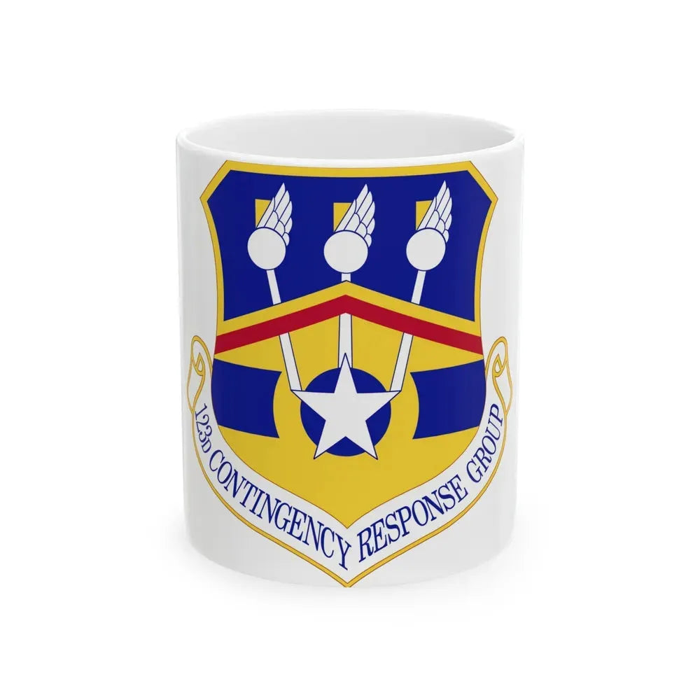 123d Contingency Response Group (U.S. Air Force) White Coffee Mug 11oz - Go Mug Yourself