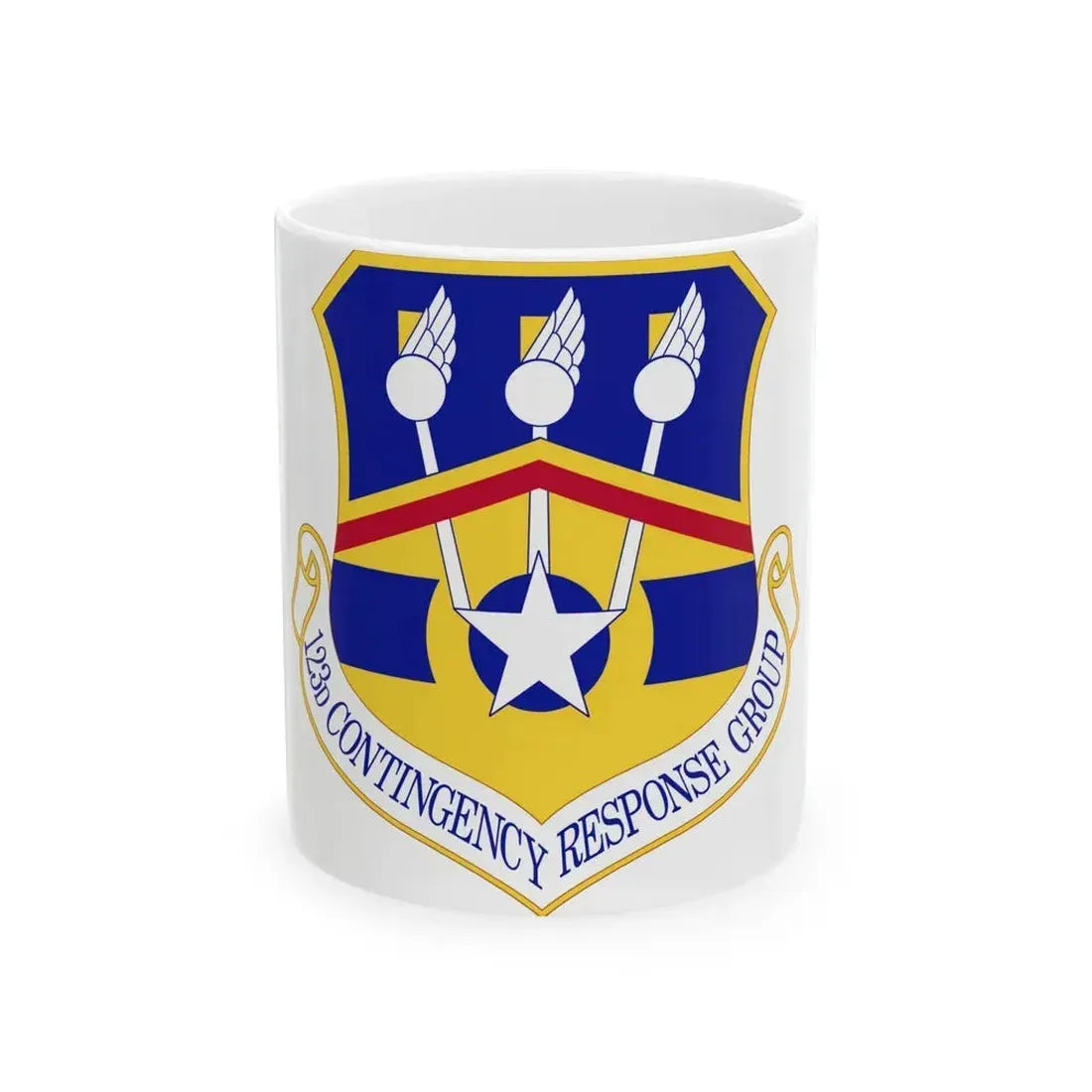 123d Contingency Response Group (U.S. Air Force) White Coffee Mug 11oz - Go Mug Yourself