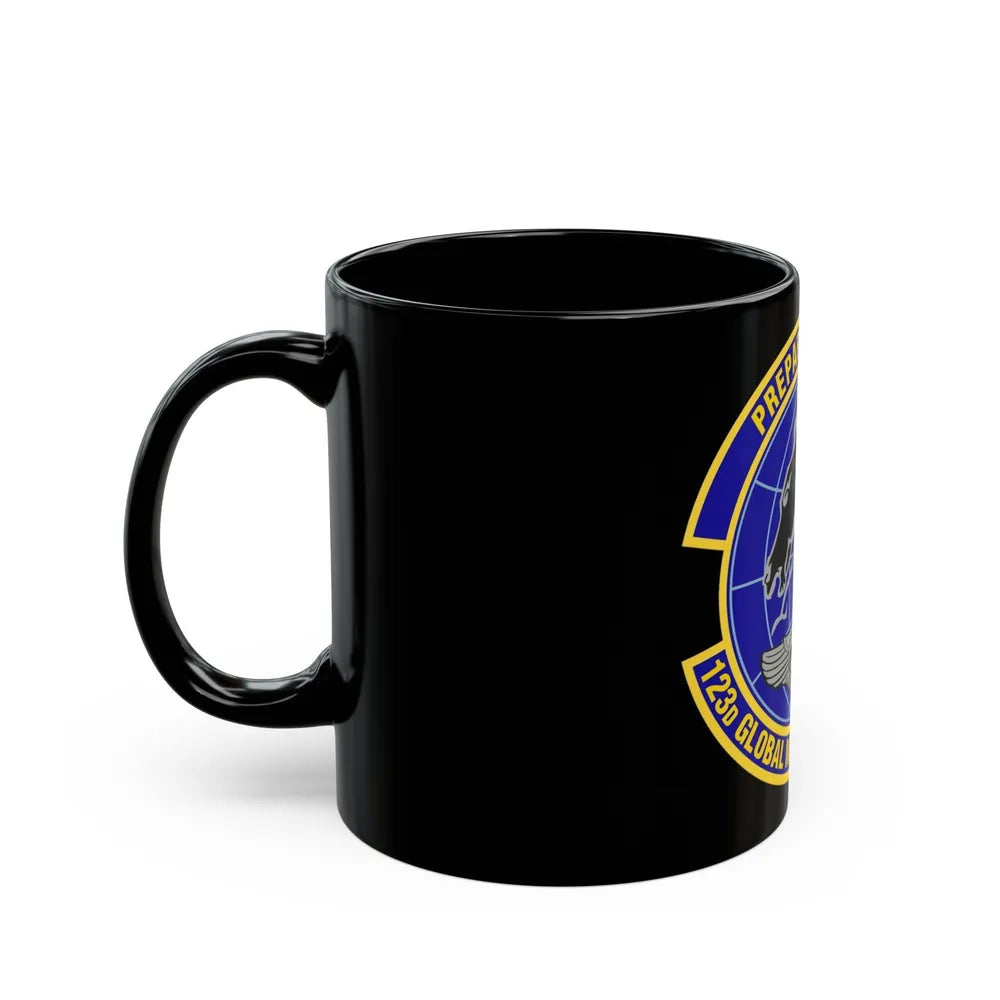 123d Global Mobility Squadron (U.S. Air Force) Black Coffee Mug-Go Mug Yourself