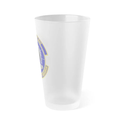 123d Global Mobility Squadron (U.S. Air Force) Frosted Pint Glass 16oz-Go Mug Yourself