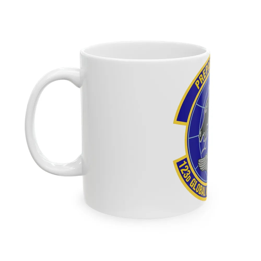 123d Global Mobility Squadron (U.S. Air Force) White Coffee Mug-Go Mug Yourself