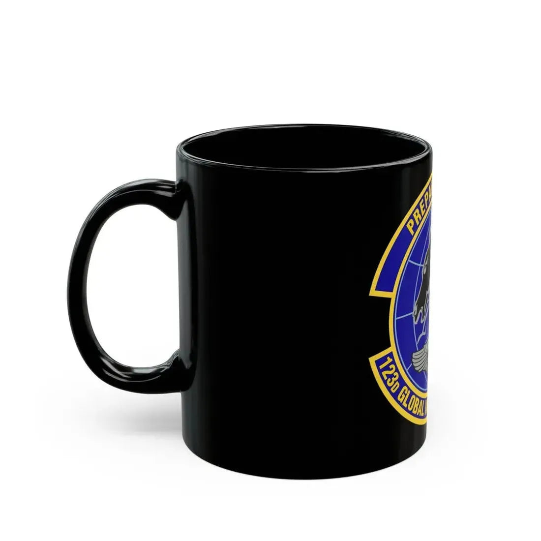 123d Global Mobility Squadron (U.S. Air Force) Black Coffee Mug - Go Mug Yourself