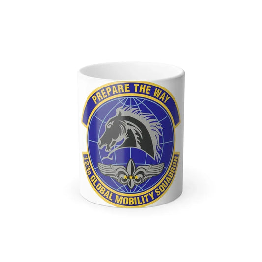 123d Global Mobility Squadron (U.S. Air Force) Color Changing Coffee Mug 11oz - Go Mug Yourself