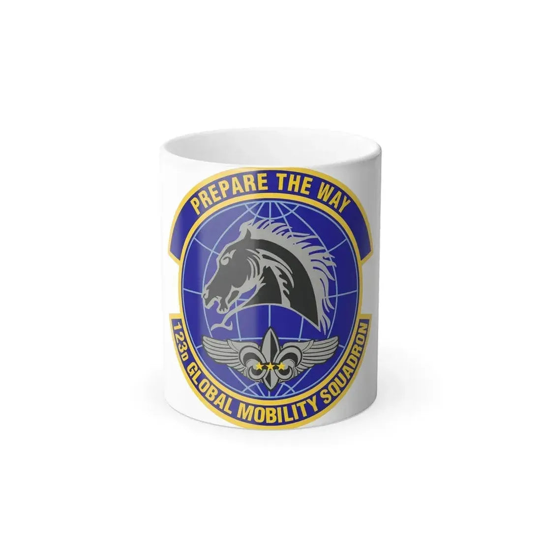 123d Global Mobility Squadron (U.S. Air Force) Color Changing Coffee Mug 11oz - Go Mug Yourself