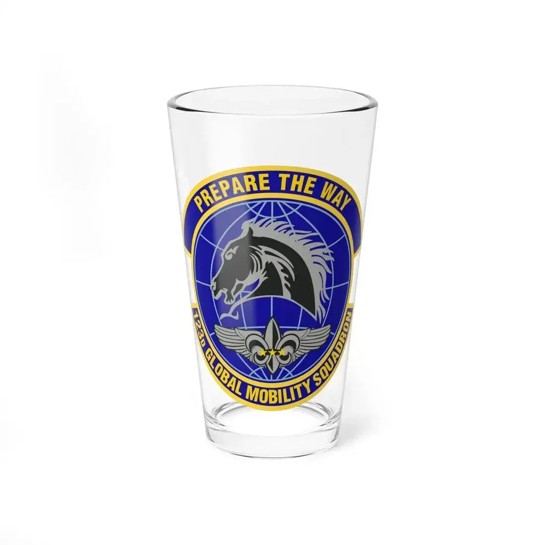 123d Global Mobility Squadron (U.S. Air Force) Pint Glass 16oz 16oz - Go Mug Yourself