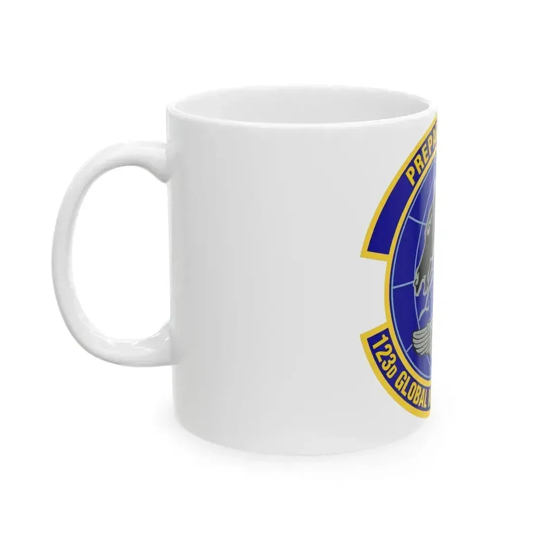 123d Global Mobility Squadron (U.S. Air Force) White Coffee Mug - Go Mug Yourself