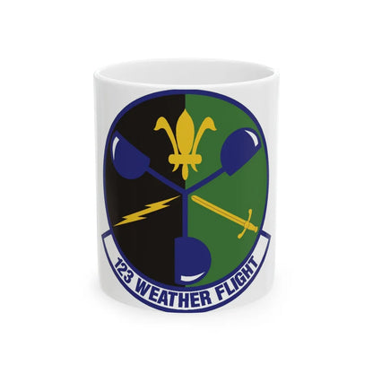 123d Weather Flight (U.S. Air Force) White Coffee Mug-11oz-Go Mug Yourself