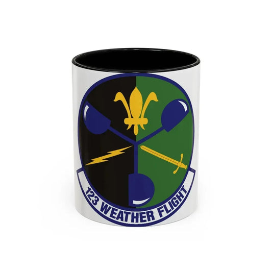123d Weather Flight (U.S. Air Force) Accent Coffee Mug 11oz Black - Go Mug Yourself