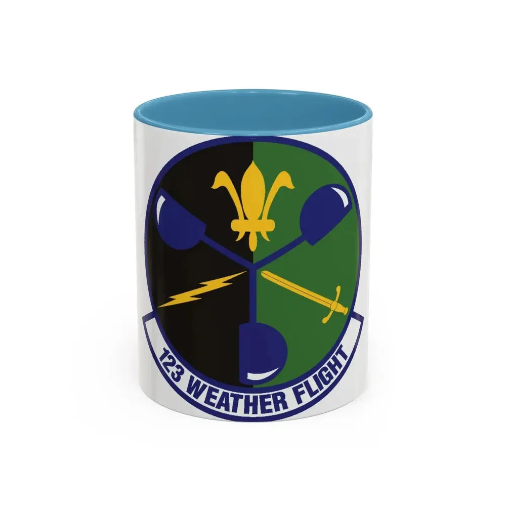 123d Weather Flight (U.S. Air Force) Accent Coffee Mug 11oz Light Blue - Go Mug Yourself