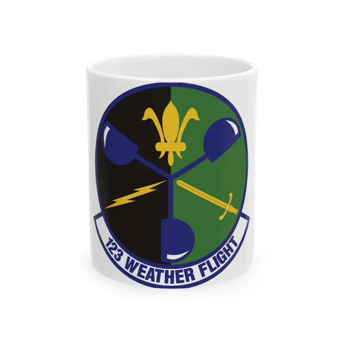 123d Weather Flight (U.S. Air Force) White Coffee Mug 11oz - Go Mug Yourself