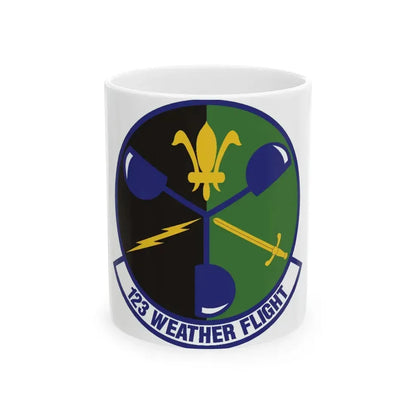 123d Weather Flight (U.S. Air Force) White Coffee Mug 11oz - Go Mug Yourself