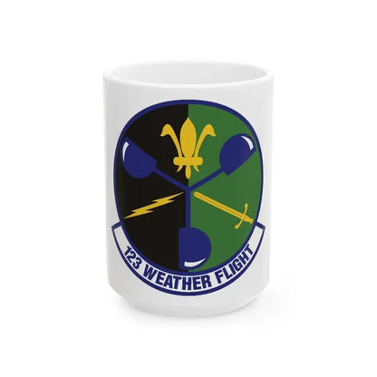 123d Weather Flight (U.S. Air Force) White Coffee Mug 15oz - Go Mug Yourself