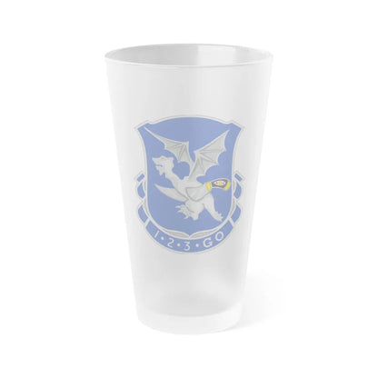 123rd Infantry Regiment (U.S. Army) Frosted Pint Glass 16oz-Go Mug Yourself