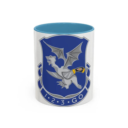 123rd Infantry Regiment (U.S. Army) Accent Coffee Mug 11oz Light Blue - Go Mug Yourself