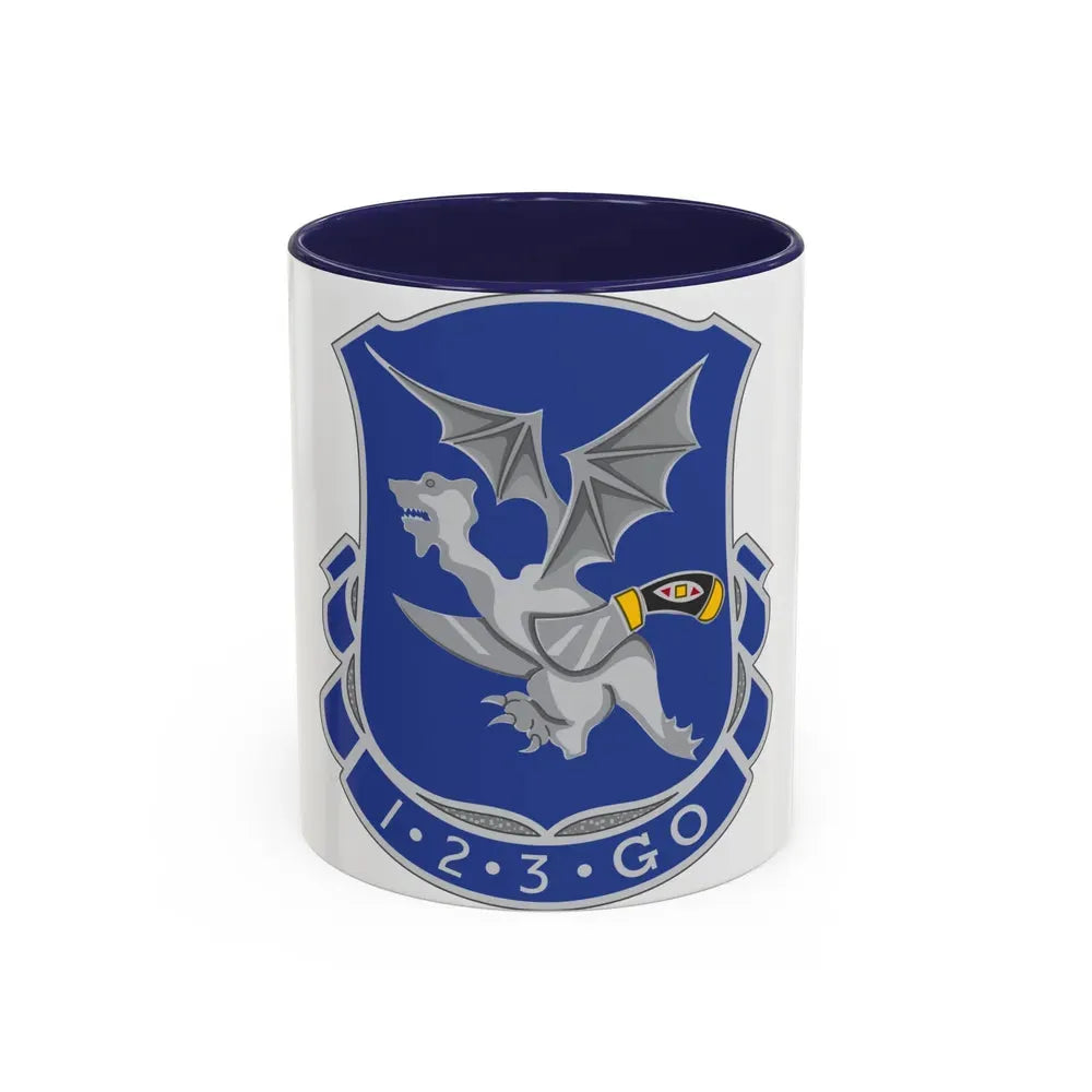123rd Infantry Regiment (U.S. Army) Accent Coffee Mug 11oz Navy - Go Mug Yourself
