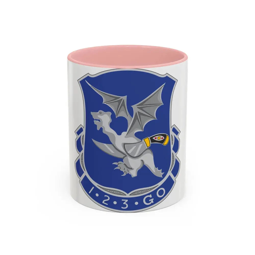 123rd Infantry Regiment (U.S. Army) Accent Coffee Mug 11oz Pink - Go Mug Yourself