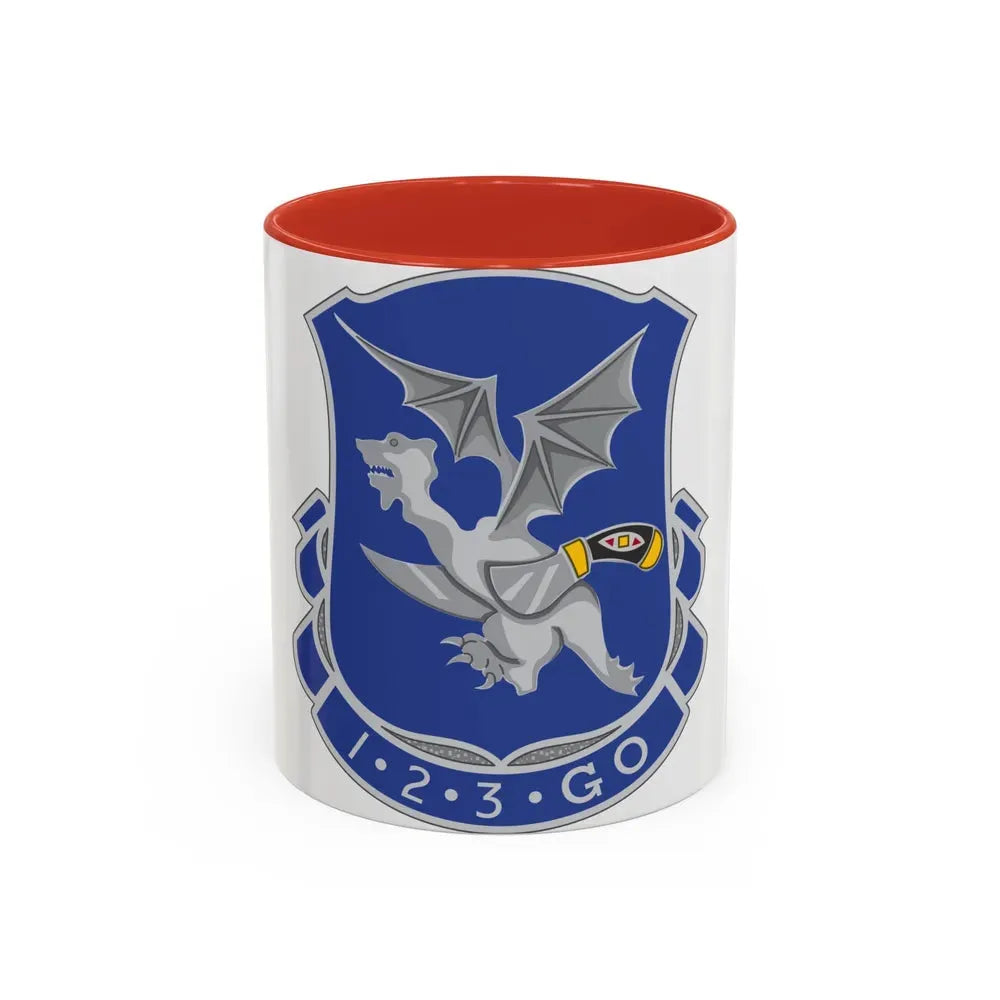 123rd Infantry Regiment (U.S. Army) Accent Coffee Mug 11oz Red - Go Mug Yourself