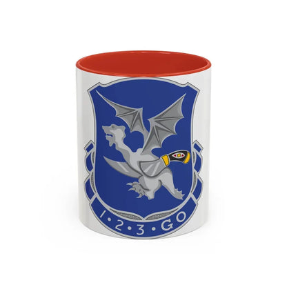 123rd Infantry Regiment (U.S. Army) Accent Coffee Mug 11oz Red - Go Mug Yourself