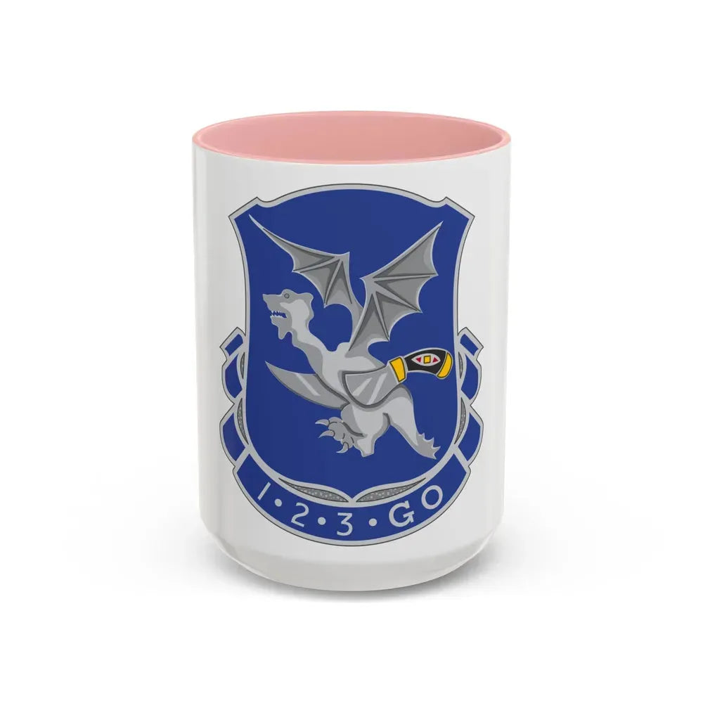 123rd Infantry Regiment (U.S. Army) Accent Coffee Mug 15oz Pink - Go Mug Yourself