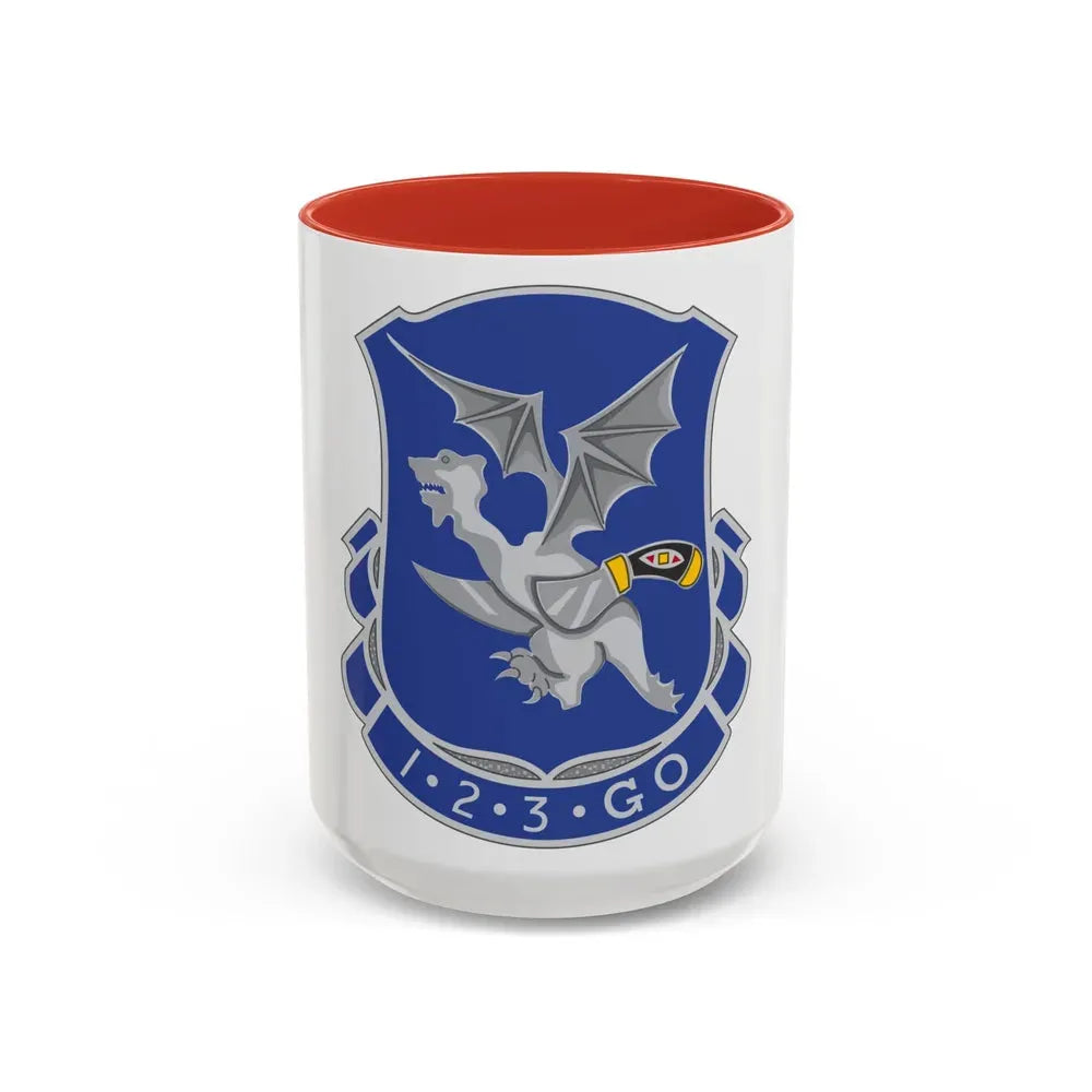123rd Infantry Regiment (U.S. Army) Accent Coffee Mug 15oz Red - Go Mug Yourself
