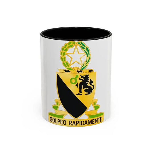 124 Cavalry Regiment (U.S. Army) Accent Coffee Mug 11oz Black - Go Mug Yourself