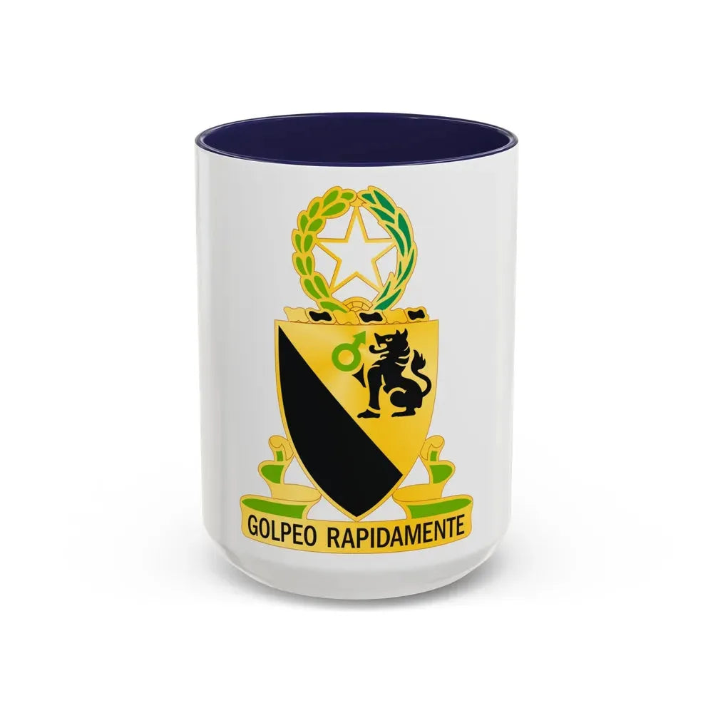 124 Cavalry Regiment (U.S. Army) Accent Coffee Mug 15oz Navy - Go Mug Yourself