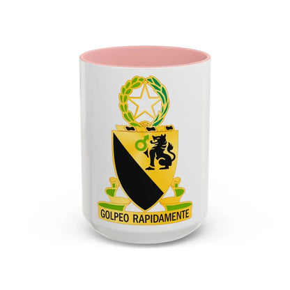 124 Cavalry Regiment (U.S. Army) Accent Coffee Mug 15oz Pink - Go Mug Yourself