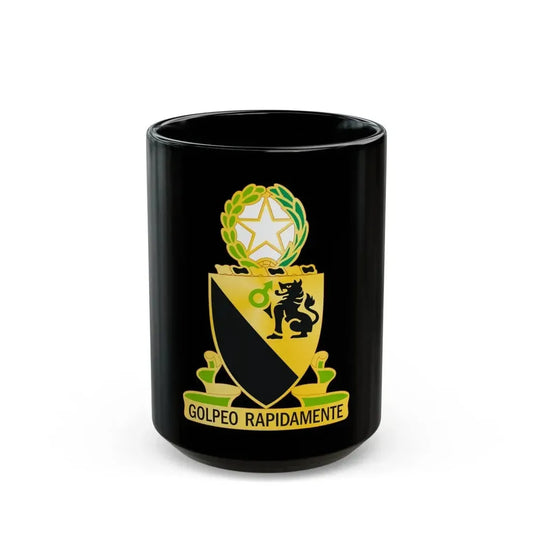 124 Cavalry Regiment (U.S. Army) Black Coffee Mug 15oz - Go Mug Yourself