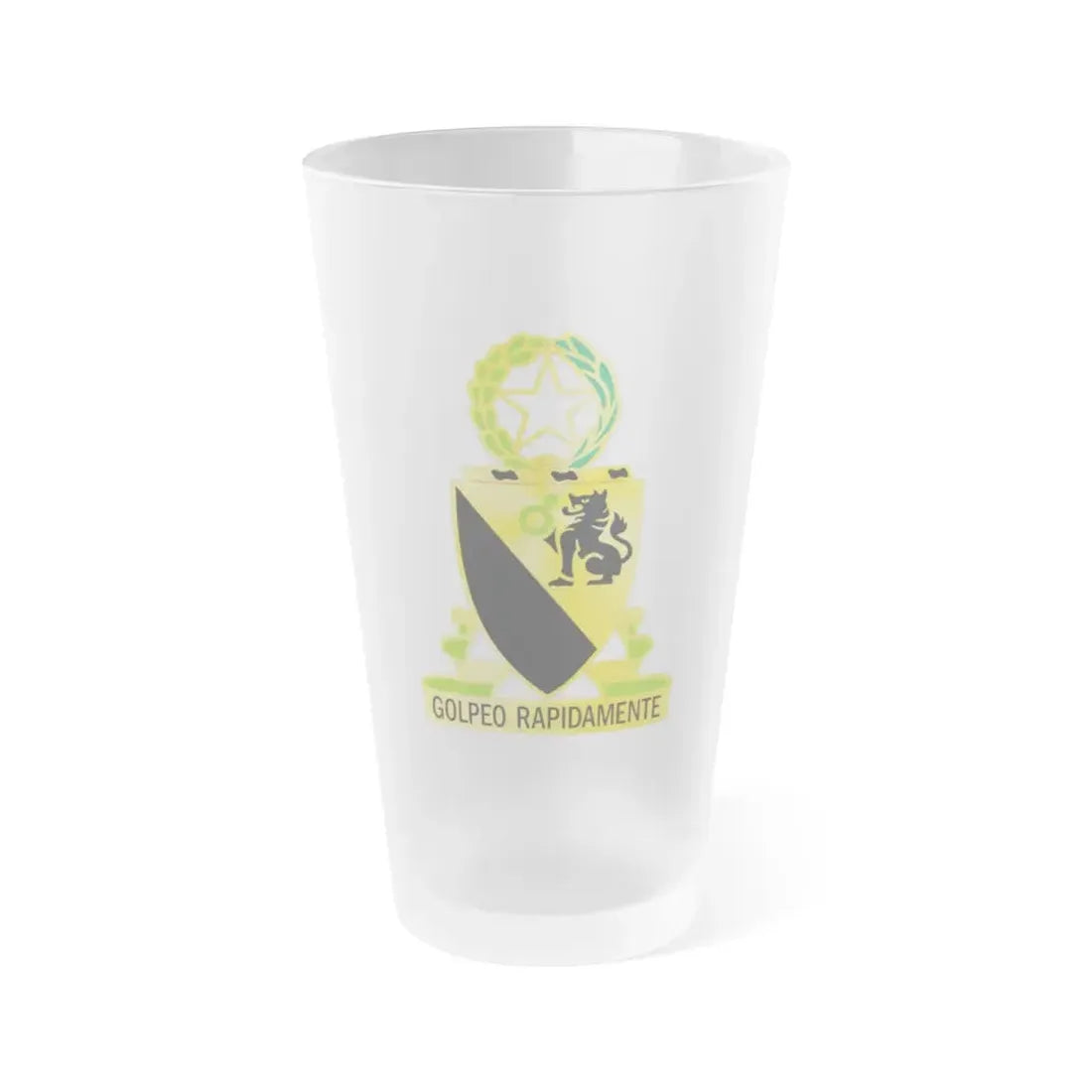 124 Cavalry Regiment (U.S. Army) Frosted Pint Glass 16oz Default Title - Go Mug Yourself
