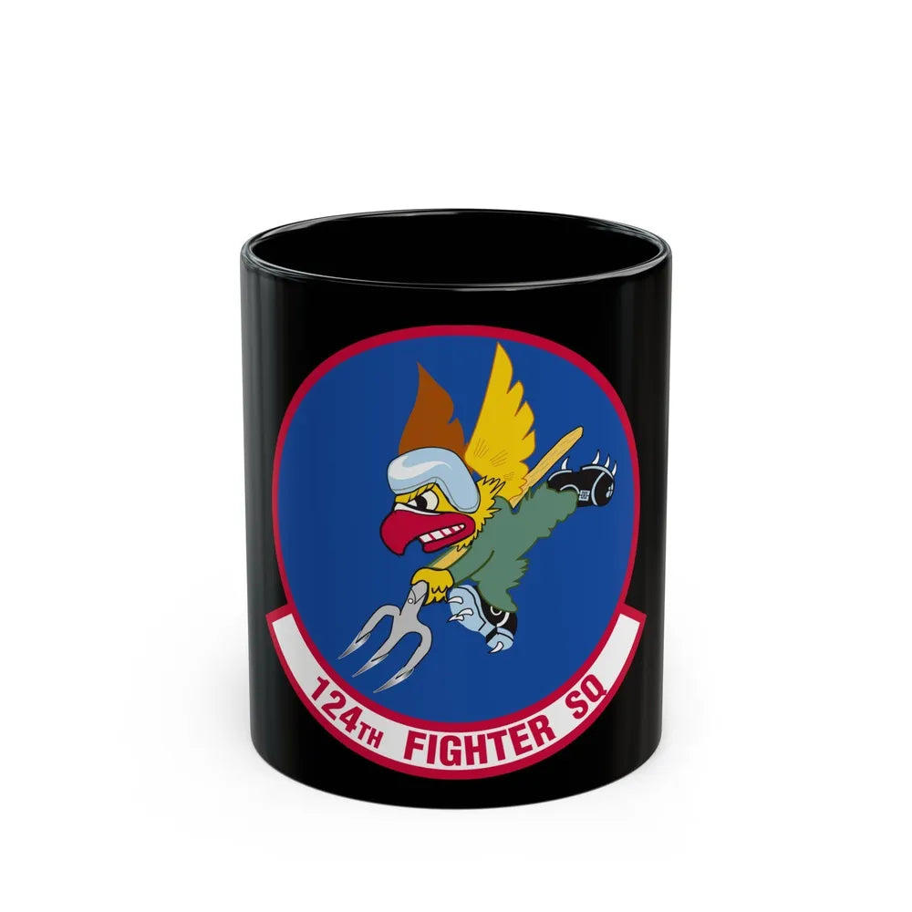 124 Fighter Squadron (U.S. Air Force) Black Coffee Mug-11oz-Go Mug Yourself