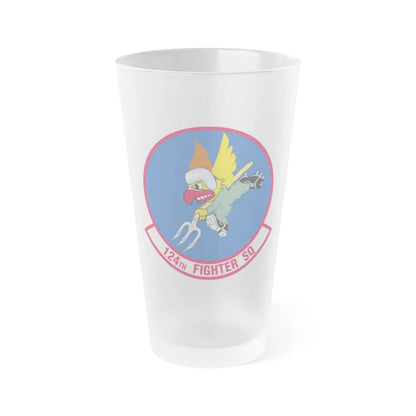 124 Fighter Squadron (U.S. Air Force) Frosted Pint Glass 16oz-16oz-Frosted-Go Mug Yourself