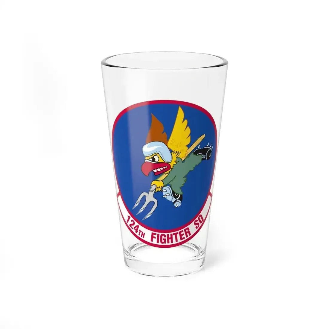 124 Fighter Squadron (U.S. Air Force) Pint Glass 16oz 16oz - Go Mug Yourself