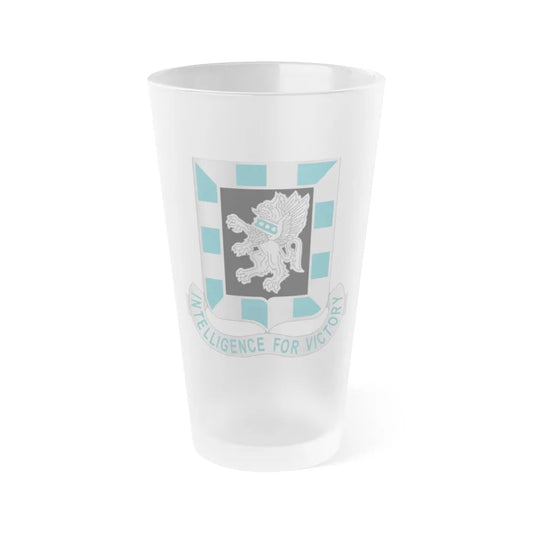 124 Military Intelligence Battalion (U.S. Army) Frosted Pint Glass 16oz-Go Mug Yourself