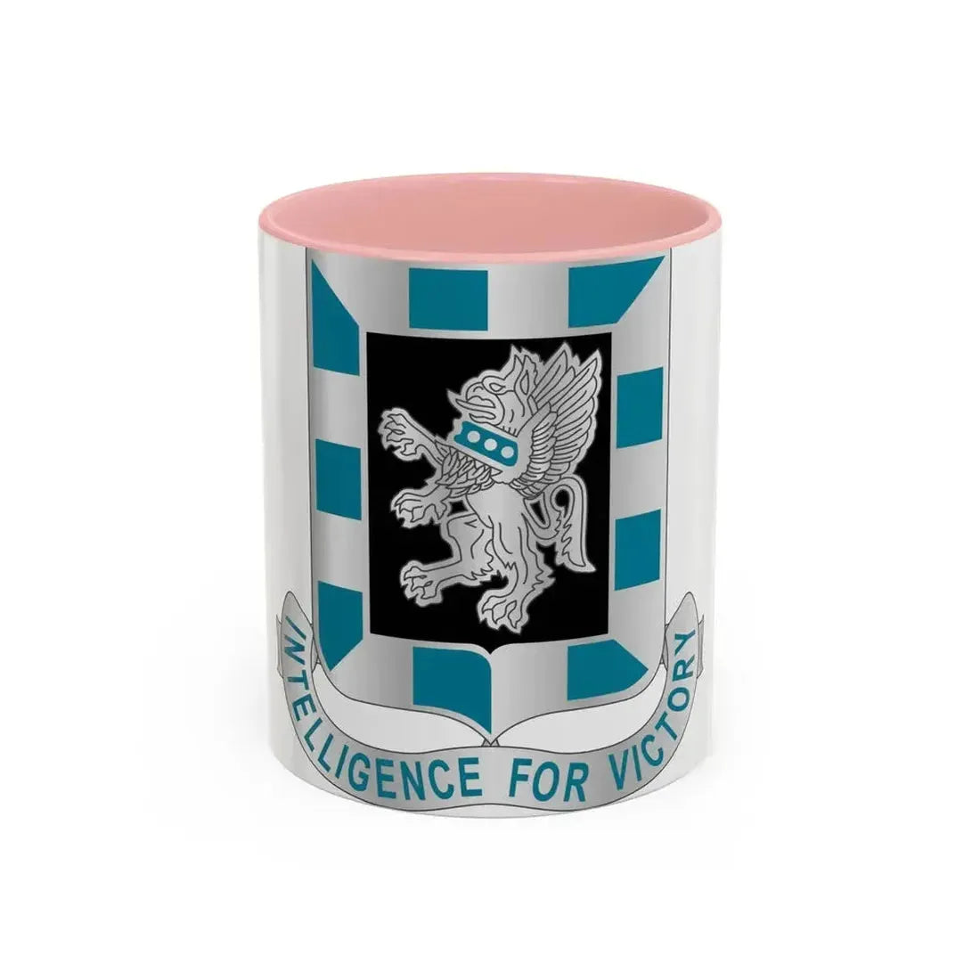 124 Military Intelligence Battalion (U.S. Army) Accent Coffee Mug 11oz Pink - Go Mug Yourself