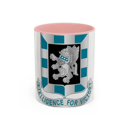 124 Military Intelligence Battalion (U.S. Army) Accent Coffee Mug 11oz Pink - Go Mug Yourself