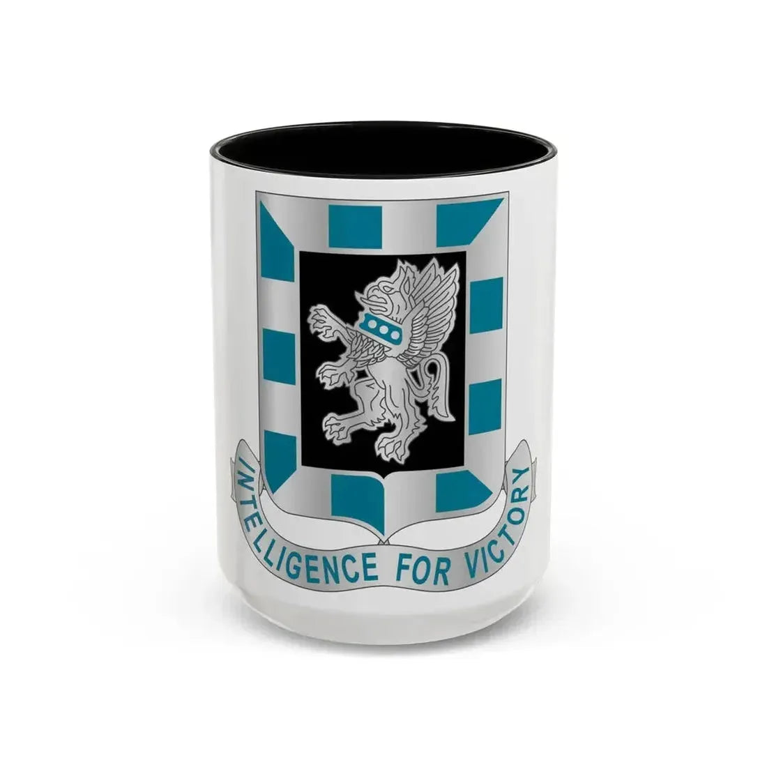 124 Military Intelligence Battalion (U.S. Army) Accent Coffee Mug 15oz Black - Go Mug Yourself