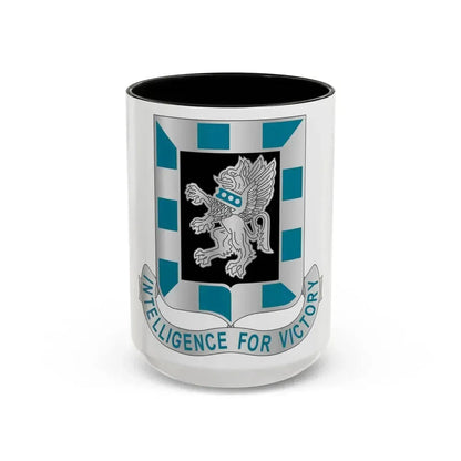124 Military Intelligence Battalion (U.S. Army) Accent Coffee Mug 15oz Black - Go Mug Yourself