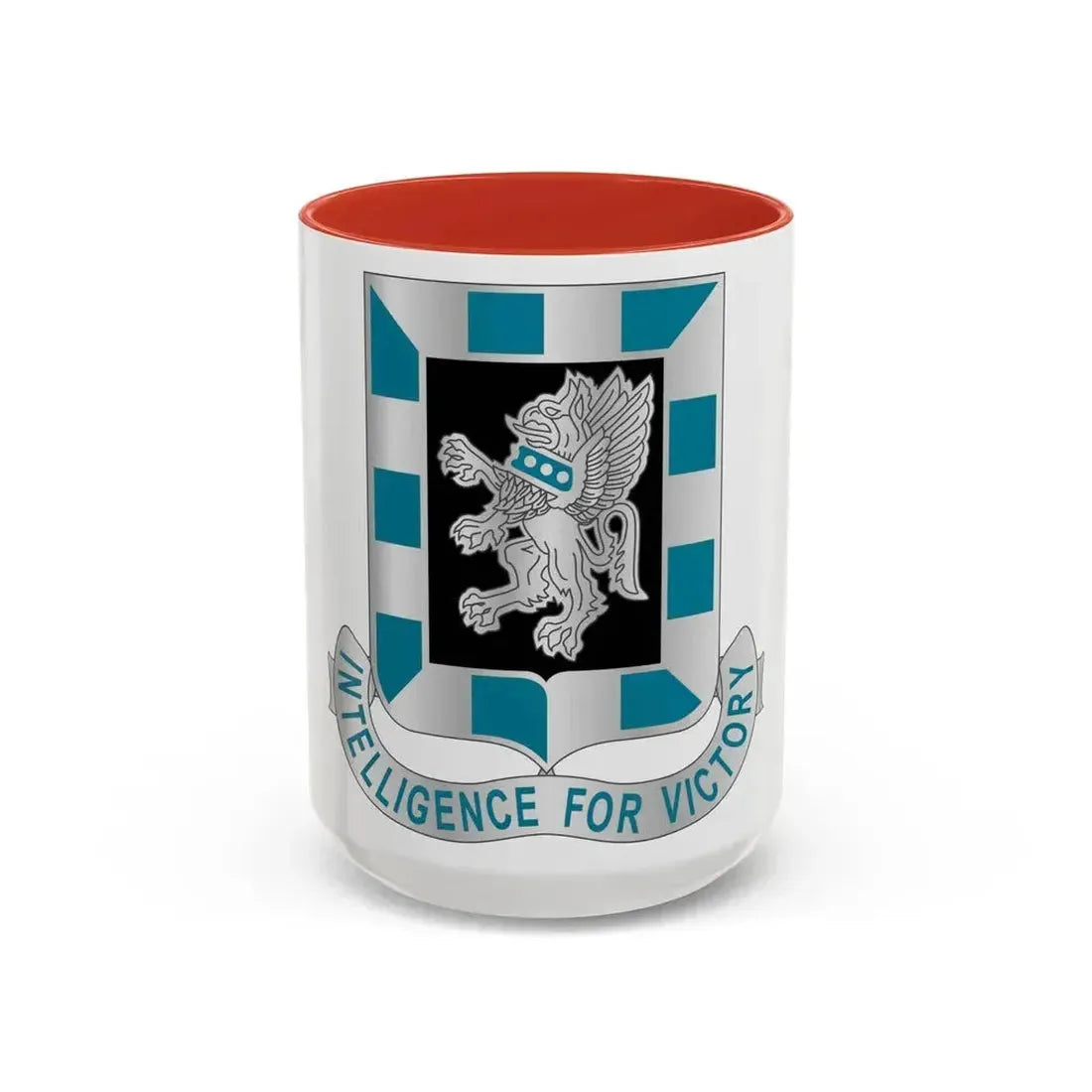 124 Military Intelligence Battalion (U.S. Army) Accent Coffee Mug 15oz Red - Go Mug Yourself